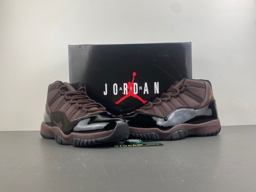 air Jordan 11 retro shoes men-brown/black
